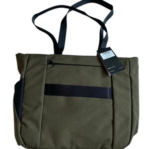Stylish Olive Laptop Bag with Black Accents